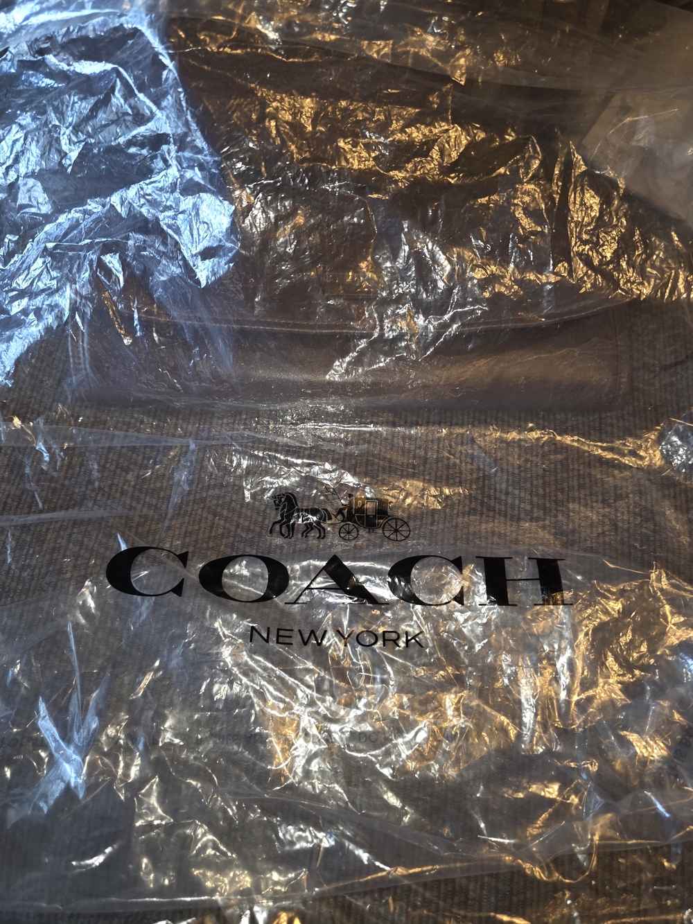 Coach Brown Signature Canvas Backpack with Leather Flap and Clutch - Picture 10 of 11